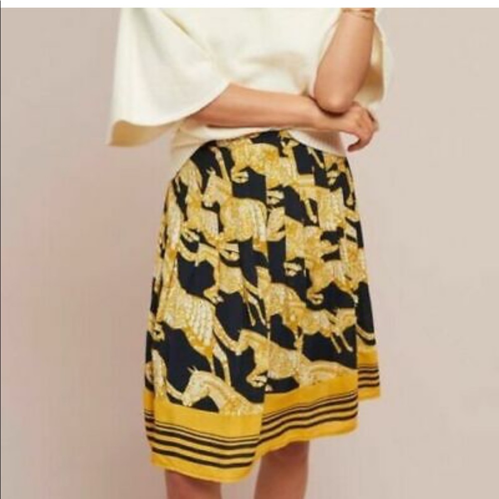 Anthropologie Maeve Jade A-Line Skirt